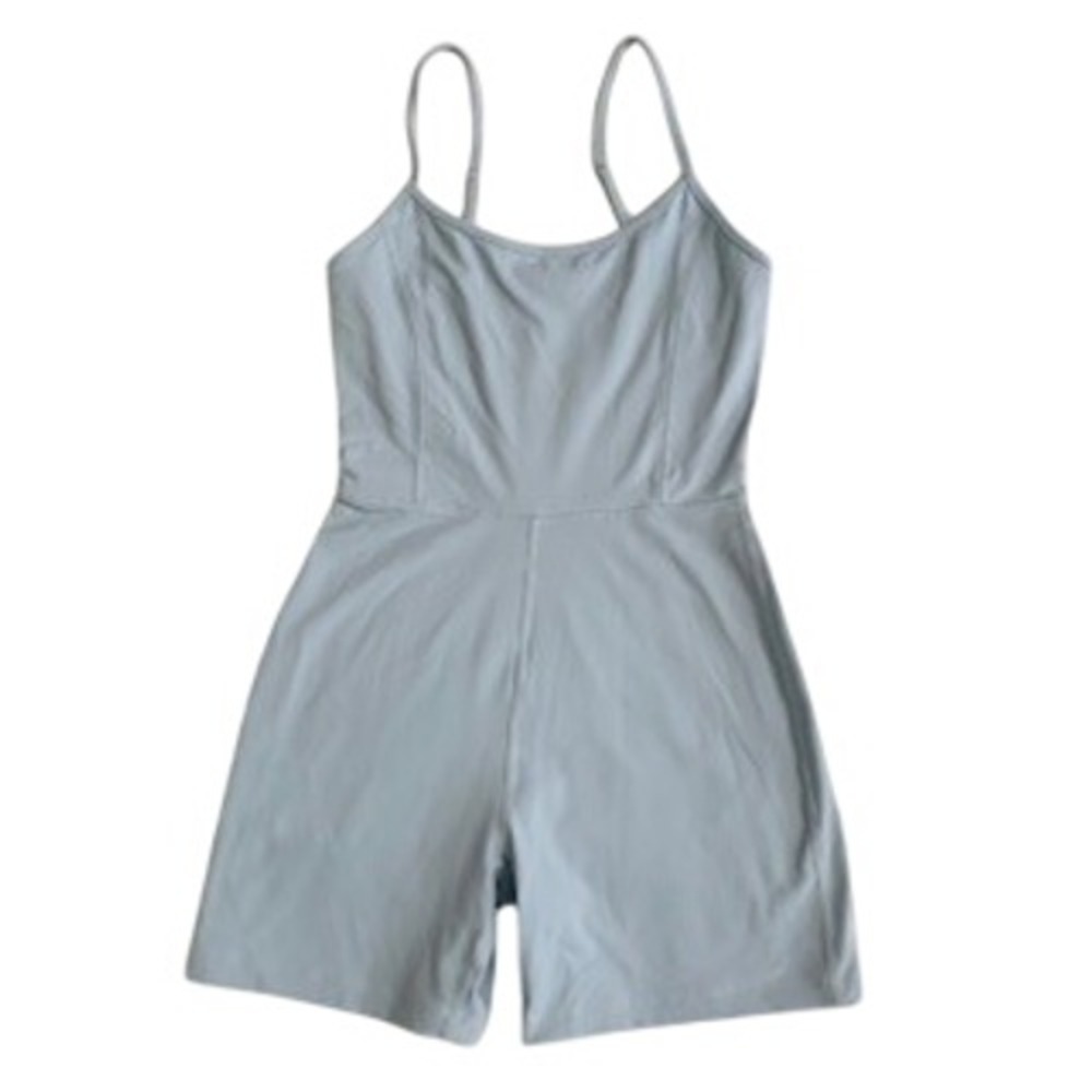 Body Garage Womens Active Romper Light Blue Yoga Bodysuit XS 100061189
